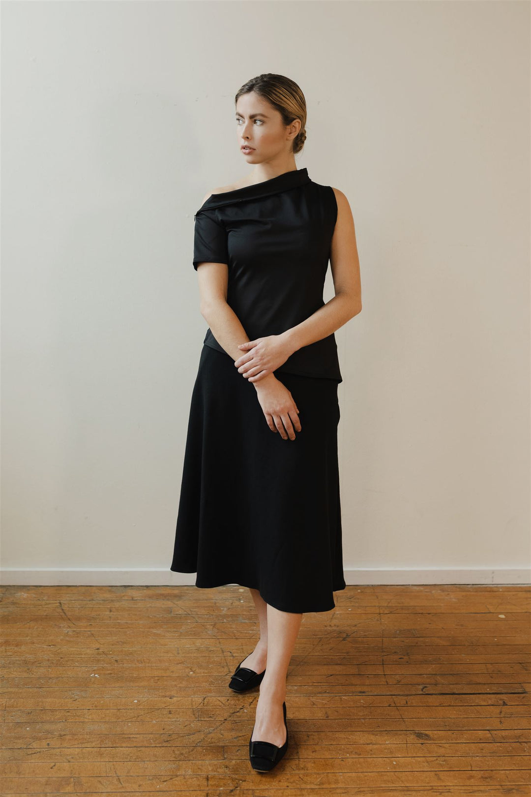 即日発送Ava layered tops andmary ブラック ANDMARY】Ava layered tops